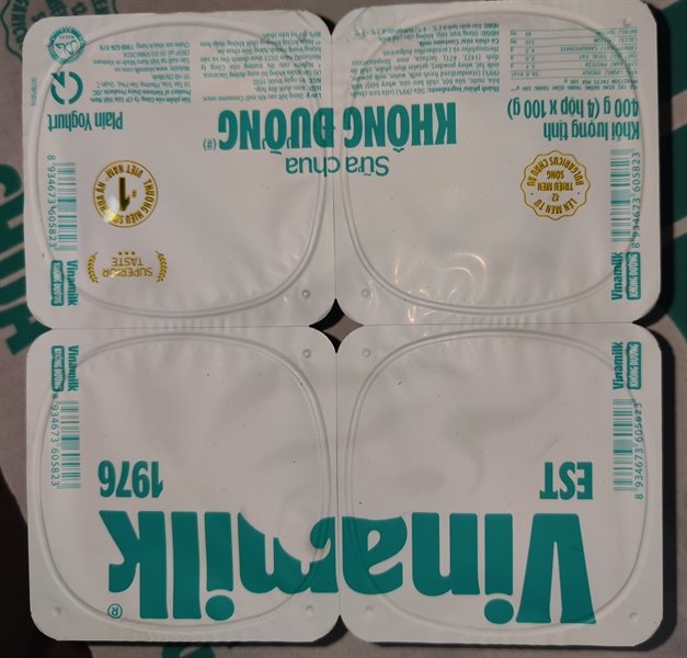 SỮA CHUA VINAMILK KHÔNG ĐƯỜNG 100g (Lốc)