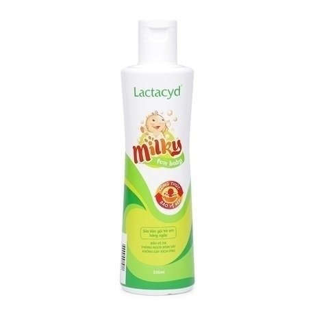 Sữa Tắm Gội Lactacyd Milky Xanh Lá 250Ml (Chai)