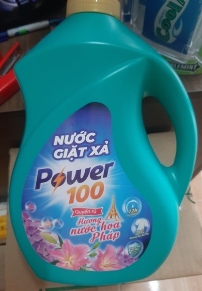 Nước giặt xả power 100 hương hoa pháp quyến rũ 3,4kg (Thùng 4 can)