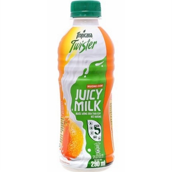 NƯỚC TRÁI CÂY SỮA JUICY MILK VỊ CAM 330ML (lốc)