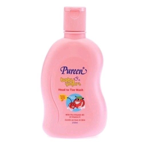 Sữa tắm gội toàn thân sữa chua, đào, Anh Đào cho trẻ sơ sinh Pureen 250ml (Chai)