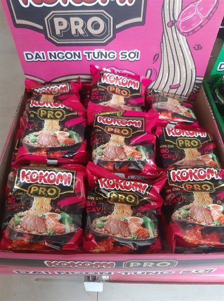 Mì Kokomi pro kim Chi bò cay 75g (thùng)