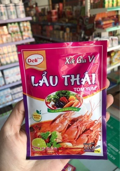 Xốt Gia Vị Lẩu Thái Tom Yum Deli 80g Hộp*20 Gói