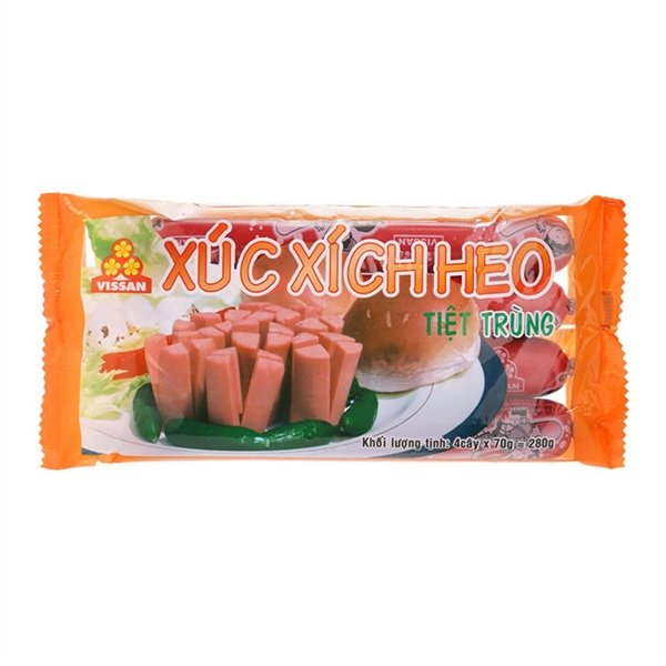 Xúc Xích Heo Tiệt Trùng Vissan Gói 280G (Gói)