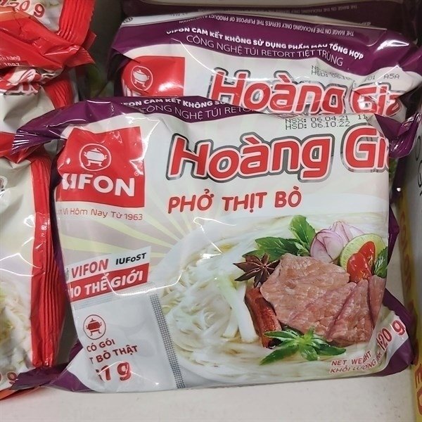 Phở Thịt Bò Vifon Hoàng Gia Gói 120G (thùng 18 gói)