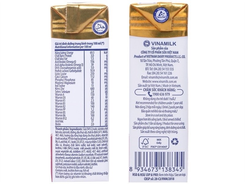 Vinamilk Adm dau 180ml (Lốc)