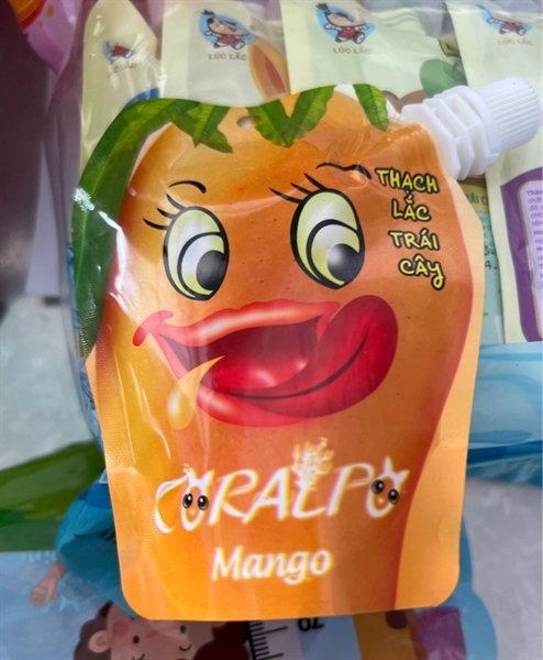Thạch lắc trái cây gói