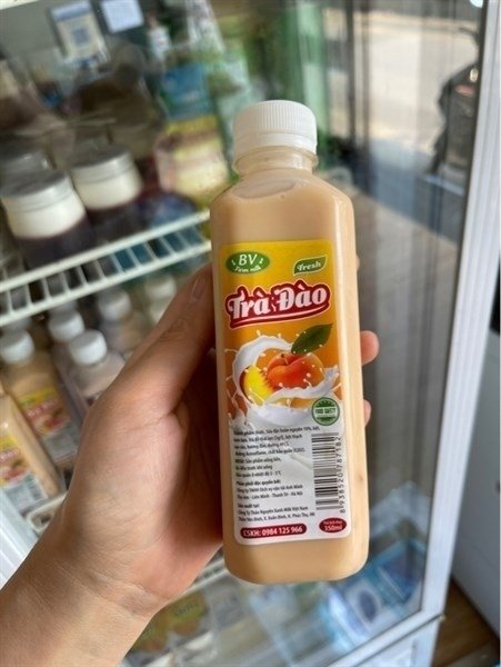 TRà sữa vị đào 350 ML h