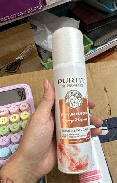 Xịt khử mùi Purite 140ml Anh Đào (Chai)