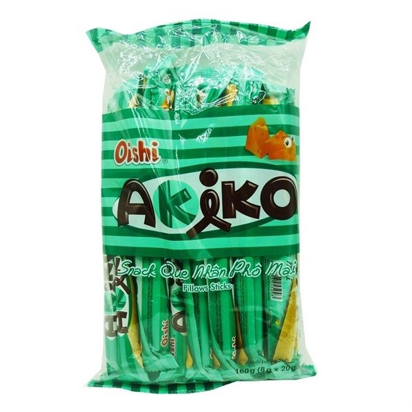 Oishi Akiko Phô Mai 140G (thùng 10 gói)