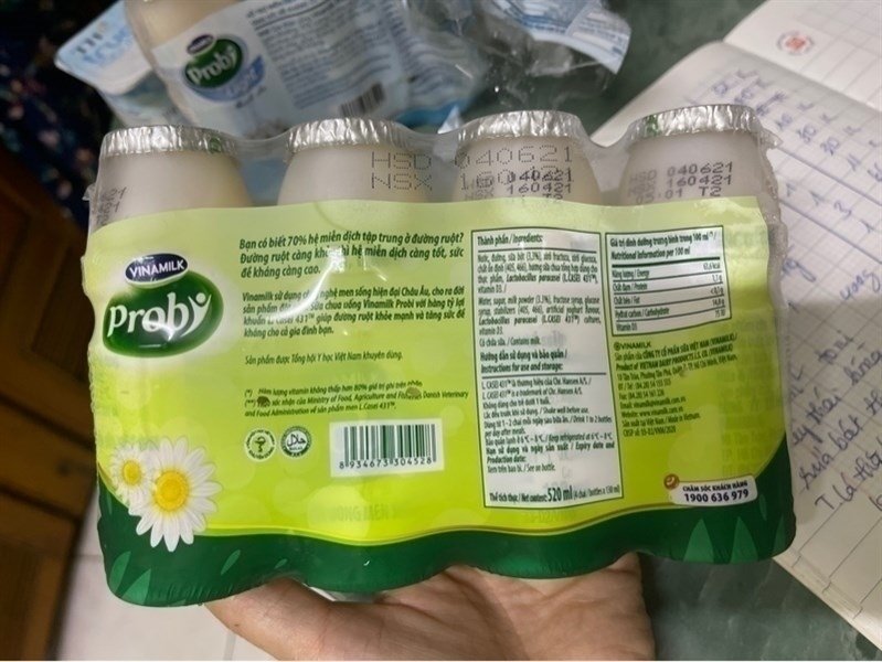 SCU Vinamilk Probi Có Đường Lốc 4 Hộp 130Ml (Chai)