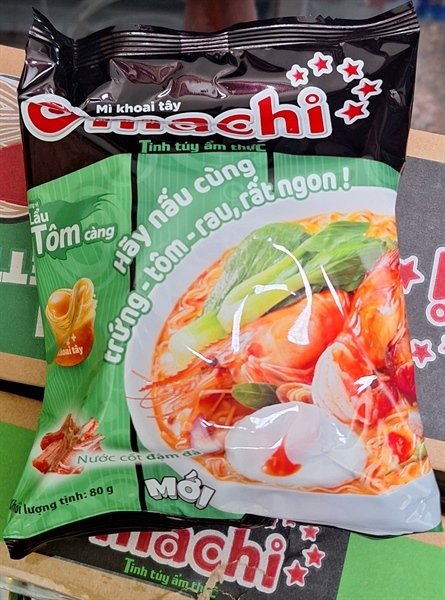 Mì Omachi lẩu tôm càng 80g (10 gói)