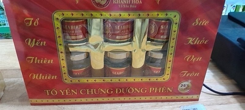 Yến seabird tổ yến chưng đường phèn hộp 6 lọ (Hộp)