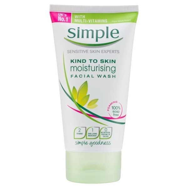Sữa rửa mặt Simple kind to skin moisturising facial wash 150ml (Tuýp)
