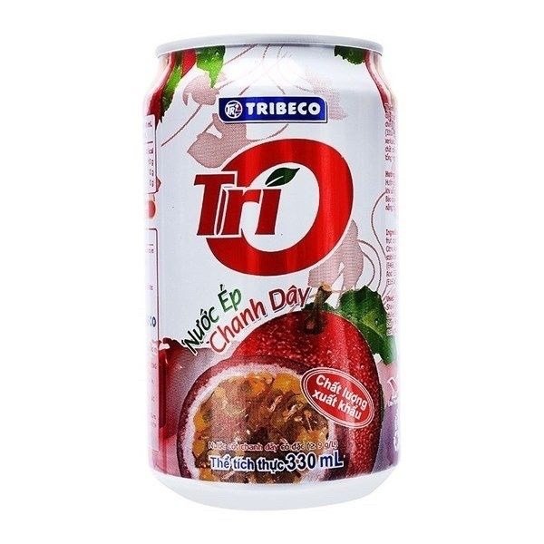 NƯỚC ÉP CHANH DÂY TRIBICO LON 320ML (lốc)