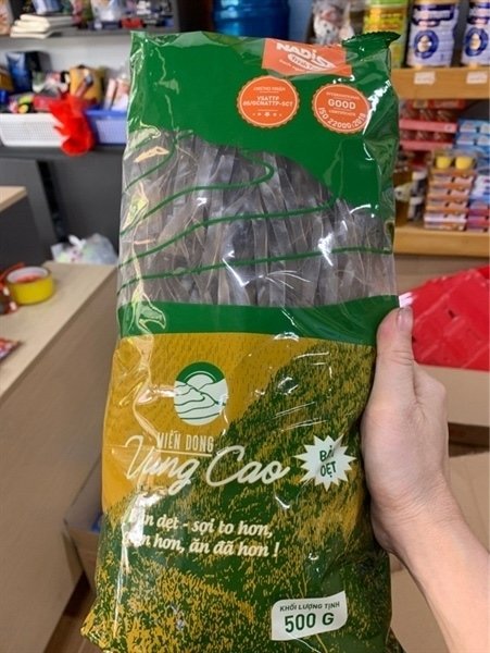 Miến dong vùng cao sợi dẹt 500g (10 gói/ thùng) (thùng)