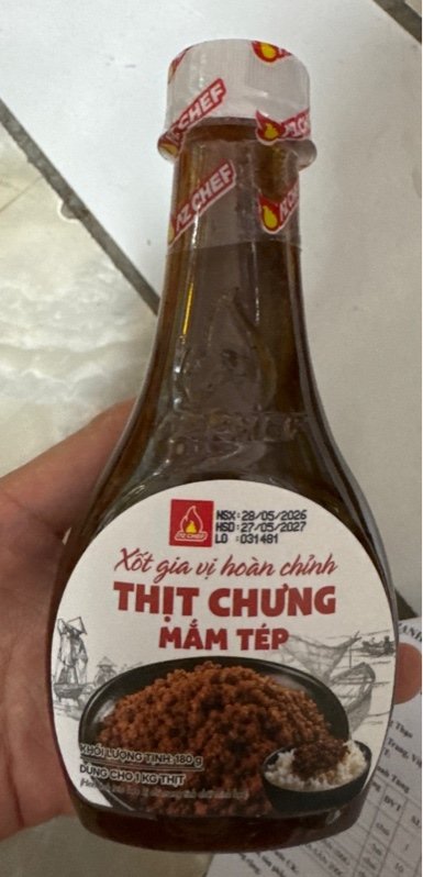 Xốt chưng mắm tép Azchef chai 200g (Chai)