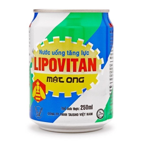 Nước uống tăng lực mật ong Lipovitan lon 250ml (Lốc)