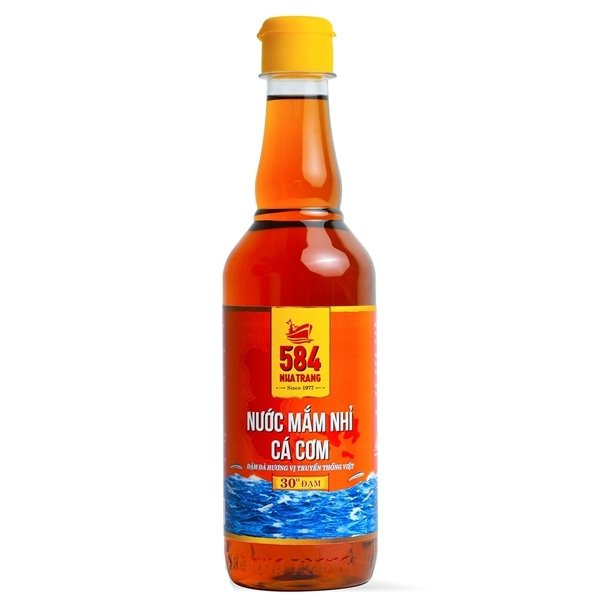 Nước mắm nhỉ cá cơm 584 Nha Trang 30 độ đạm, chai nhựa: 500 ML (Thùng 6)