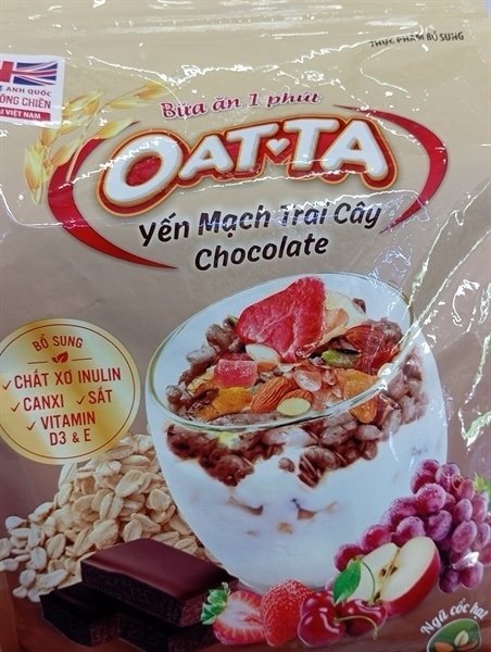 Oatta yến mạch trái cây chocolate 500g (Gói)