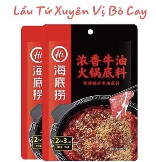 Xốt Gia Vị Hoàn Chỉnh Lẩu Bò Cay Tê Việt Chef Gói 180 G