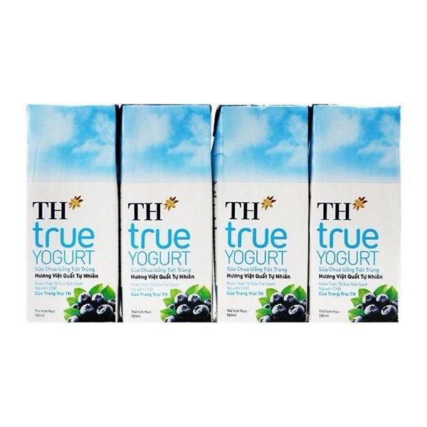 Sữa chua uống tiệt trùng Vị Việt quất TH 180ml (hộp)