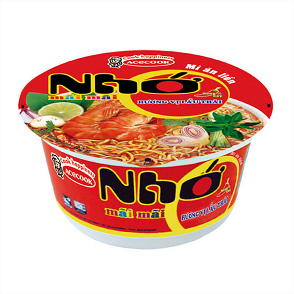 Mì Tô Vina Acecook Nhớ Mãi Mãi Lẩu Thái 84G (thùng 12 tô)