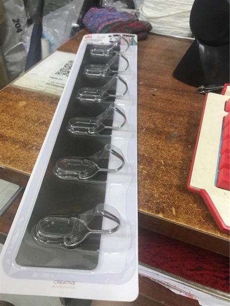 Móc dán tường 6 inox 0947