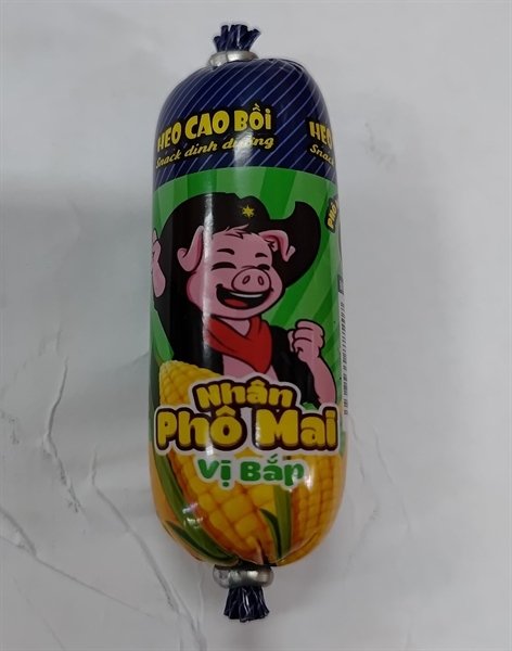 Xúc xích Heo Cao Bồi nhân phô mai vị bắp (Chiếc)
