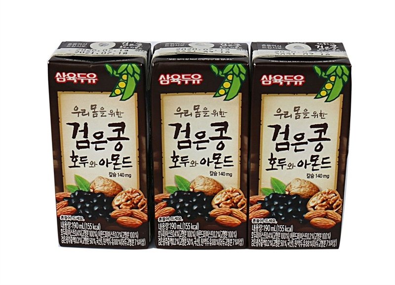 SỮA ĐẬU ĐEN, ÓC CHÓ, HẠNH NHÂN 180ml (lốc 3 hộp)