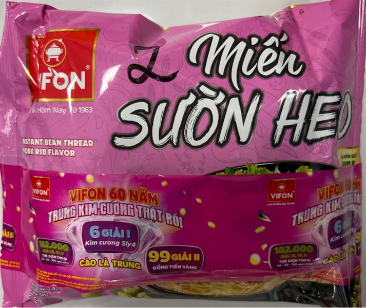 Miến Sườn Heo Vifon Gói 58G (thùng 24 gói)