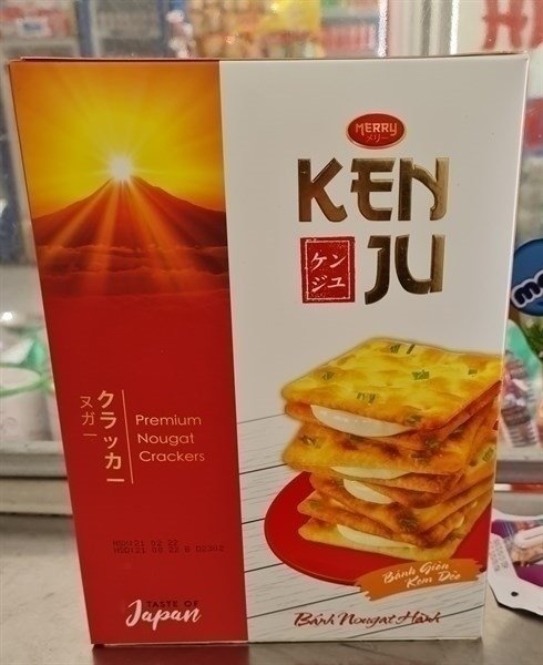 Richy Kenju Bánh Quy Nougat Kem Sữa Nhật Bản 279G (Thùng 12 hộp)