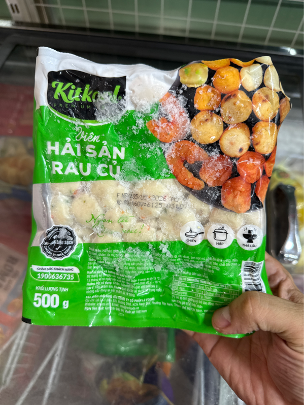 Viên rau củ hải sản J&J LC FOOD 500g (gói)