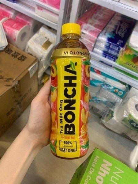 TRà mật ong Boncha vị Olong đào 450ml 474768 (Chai)