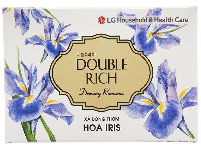 Xà Bông Cục Double Rich Hoa Iris 90G (Cục)