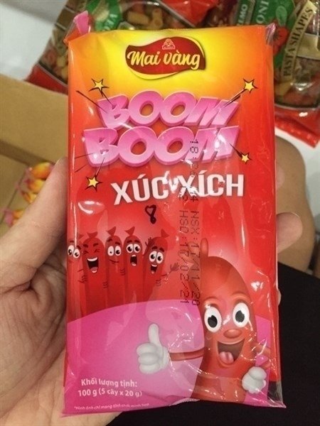 Xúc xích dzui dzui và Boom Boom 100g Vissan