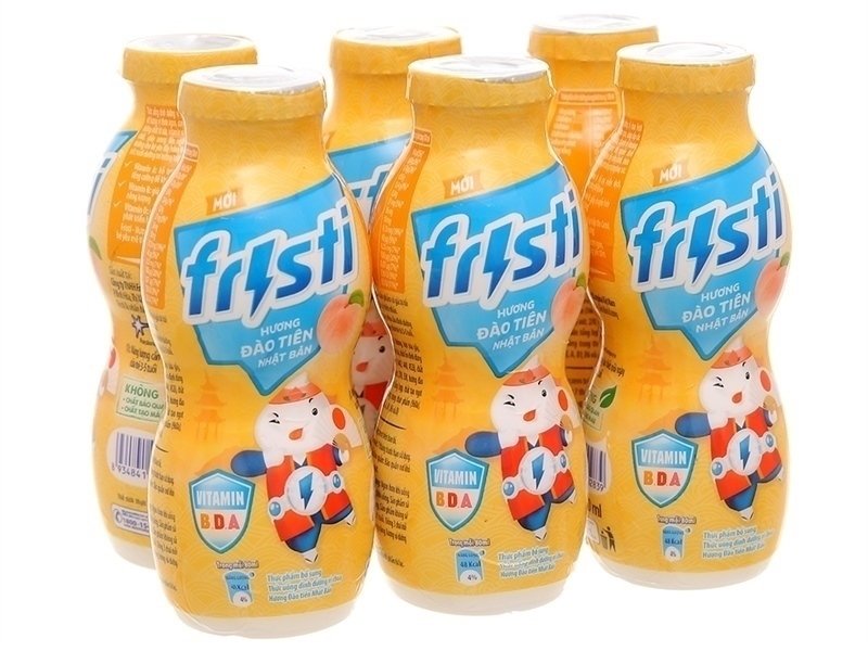 SCU Fristi Hương Đào Tiên Nhật Bản Lốc 6 Chai 80Ml (Lốc)