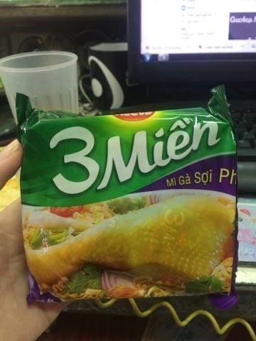Mì 3 Miền gà sợi phở 65g (thùng)