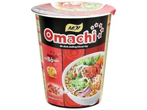 Mỳ Ly Omachi Xốt Bò Hầm 70G (thùng 24 ly)