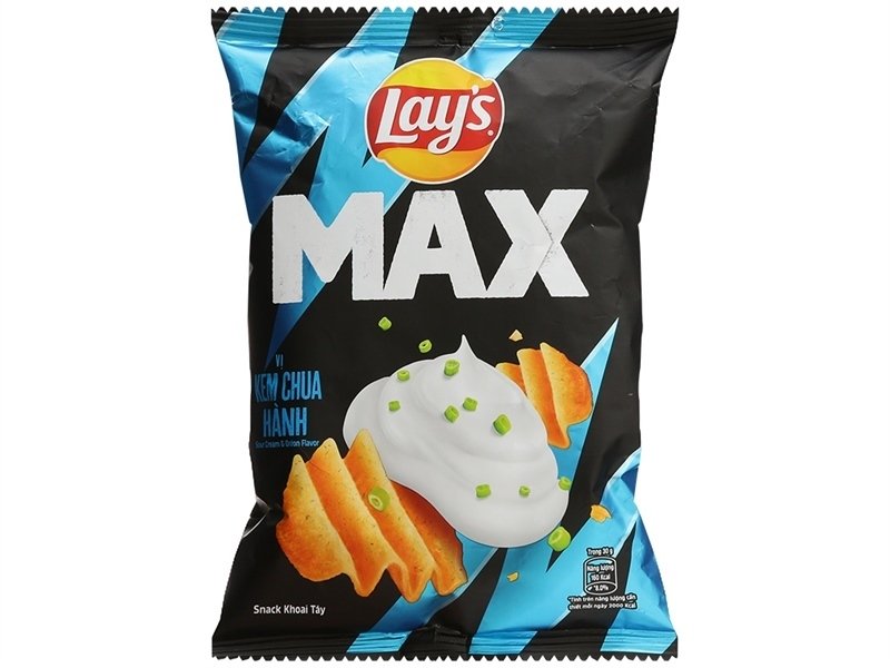 Snack Lay's Max Vị Kem Chua Hành 42G