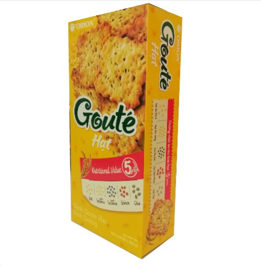 Orion Hộp Bánh Goute Hạt Dinh Dưỡng 396G 8P (Thùng 8 hộp)