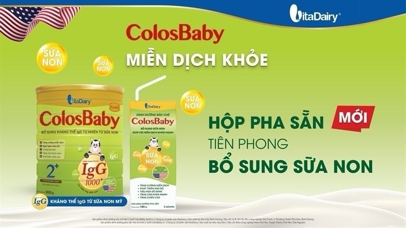 Sữa bột pha sẵn Colosbaby 110ml (Lốc 4 hộp)