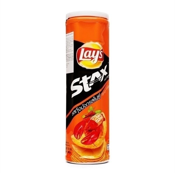 Snack Lay's Stax Khoai Tây Miếng Vị Tôm Hùm Nướng Ngũ Vị Lon 100G (Lon)