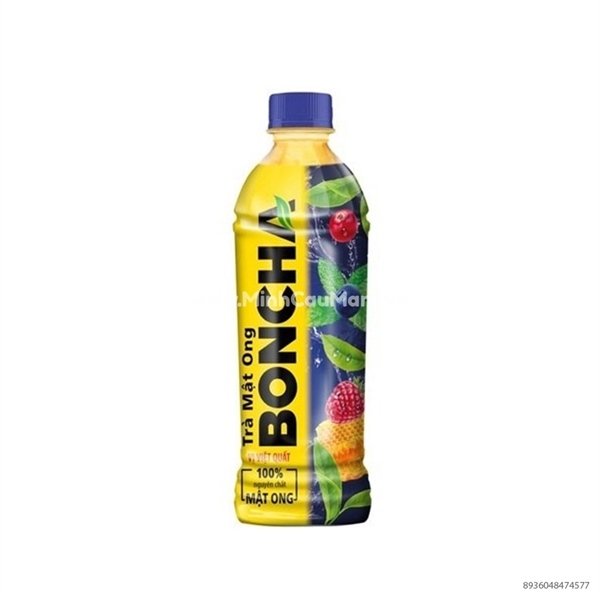 TRÀ MẬT ONG BONCHA VỊ VIỆT QUẤT BLUEBERRY 450ML (CHAI)