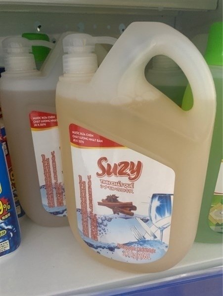 Nước Rửa Chén Suzy Tinh Chất Bạc Hà Can 2,1Kg (Thùng 6 can)