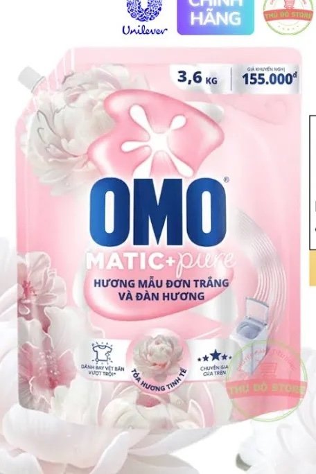 OMO NG CTREN MAU DON TRANG TUI 4X3.6KG (Túi)
