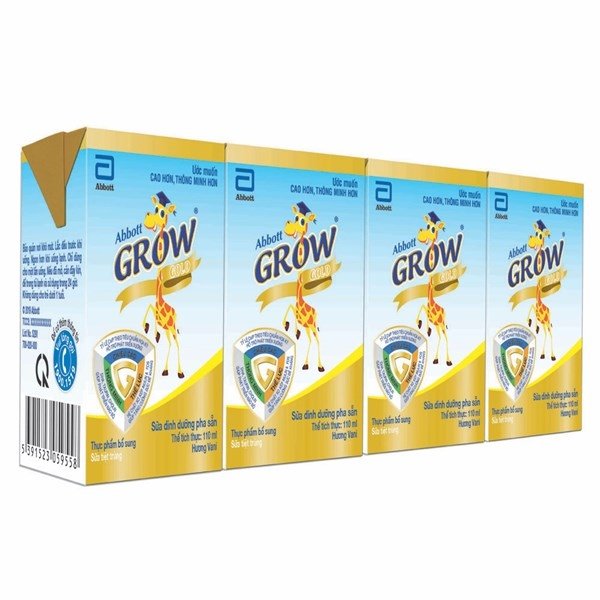 Sữa Abbott Grow Gold 110Ml Hương Vani ( Lốc ) (Lốc 4 hộp)