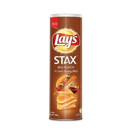 Snack Lay's Stax Khoai Tây Miếng Vị Thịt Nướng BBQ Lon 100G