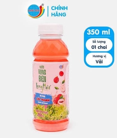Nước rong biển Long Hải vị vải 350ml (Chai)