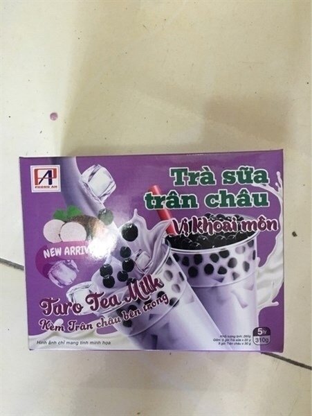 Trà sữa trân trâu PA vị khoai môn 260g
